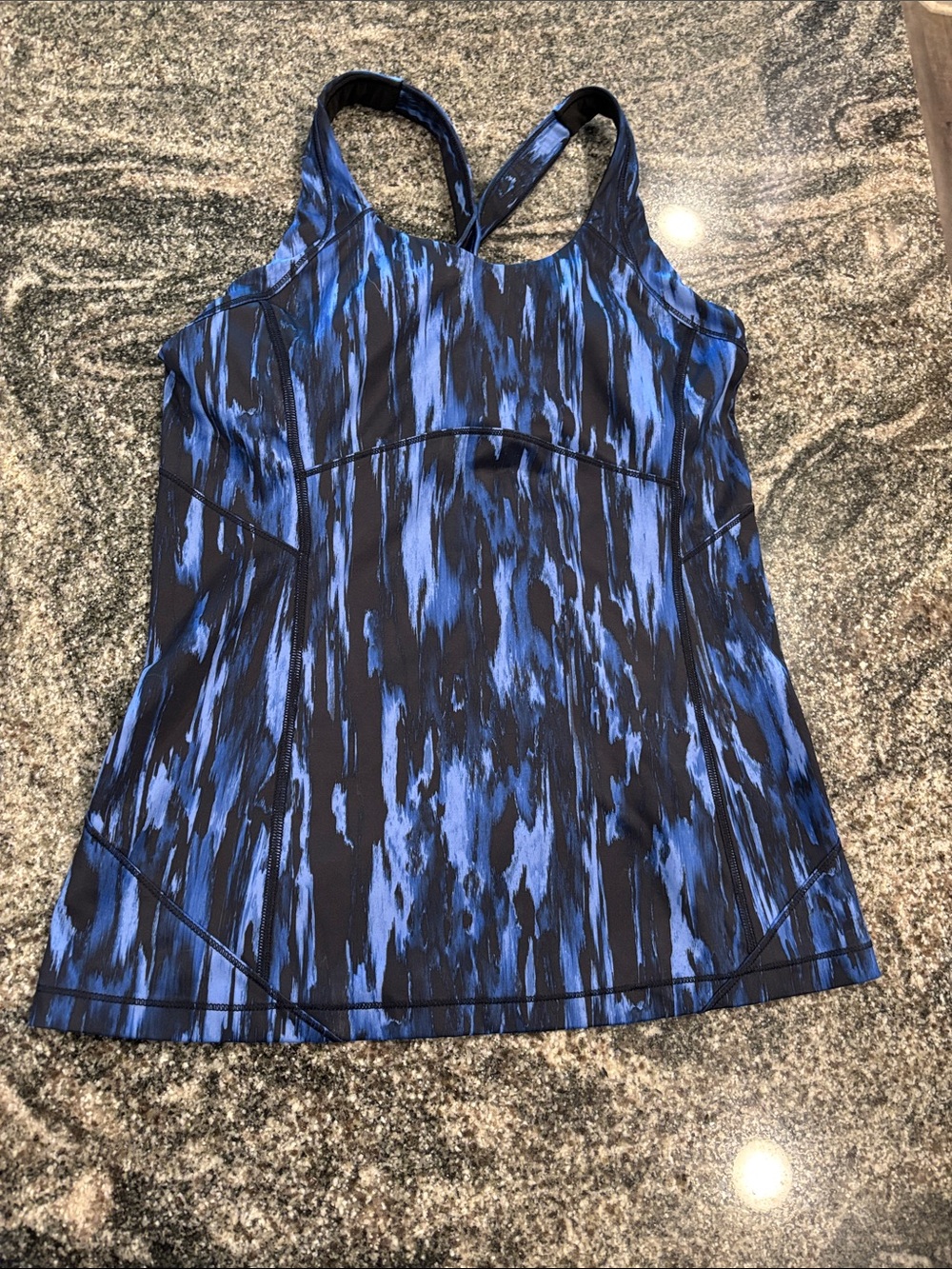 Women’s Blue Patterned Athletic Tank Top Lululemon